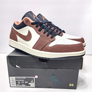 Nike Air Jordan 1 Low SE Chocolate/Crimson Bliss DC6991-200 Mocha Size 11